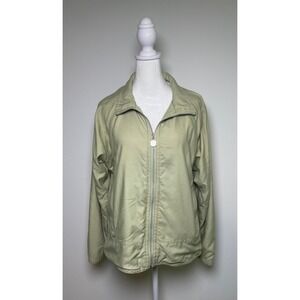 Kaelin Womens Sage Green Zip Up‎ Jacket Windbreaker